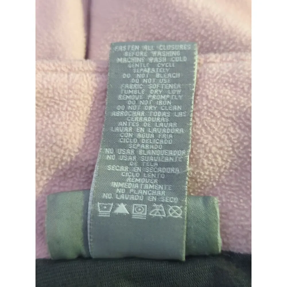 Free Country Jacket Woman's Medium Pink Gray Fleece Full Zip Gorpcore Outdoors‎